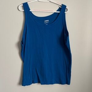 Avenue Royal Blue Scoop Neck Tank Top